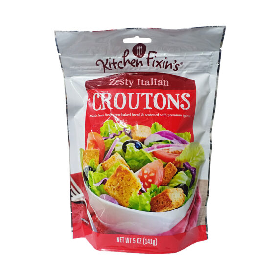 Kitchen Fixins Croutons Zesty Italian 141G