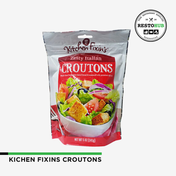 Kitchen Fixins Croutons Zesty Italian 141G - Image 2