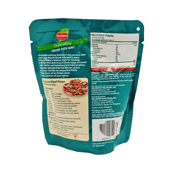 Del Monte Quick n Easy Italian Pizza Sauce - Image 2