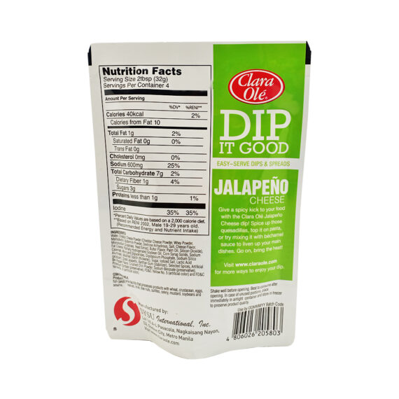 Clara Ole Dip It Good Jalapeno Cheese 120G - Image 2