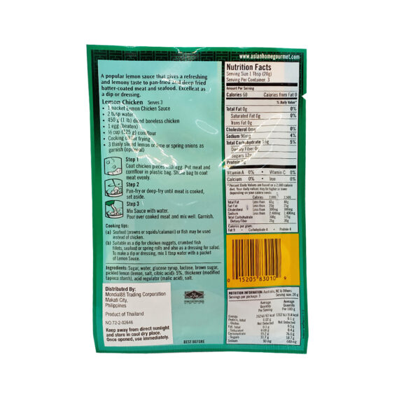 Asian Home Gourmet Cantonese Lemon Chicken Sauce - Image 3