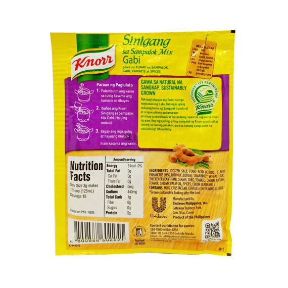 Knorr Sinigang Mix with Gabi 44G - Image 2